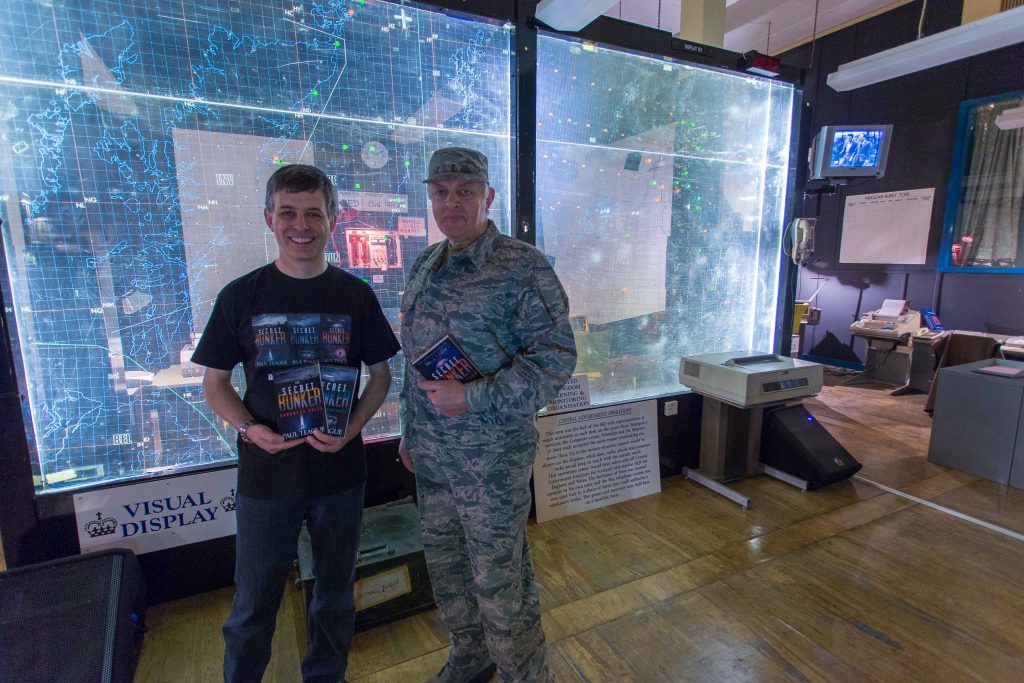 Author Paul Teague and Secret Bunker part owner Peter Gordon